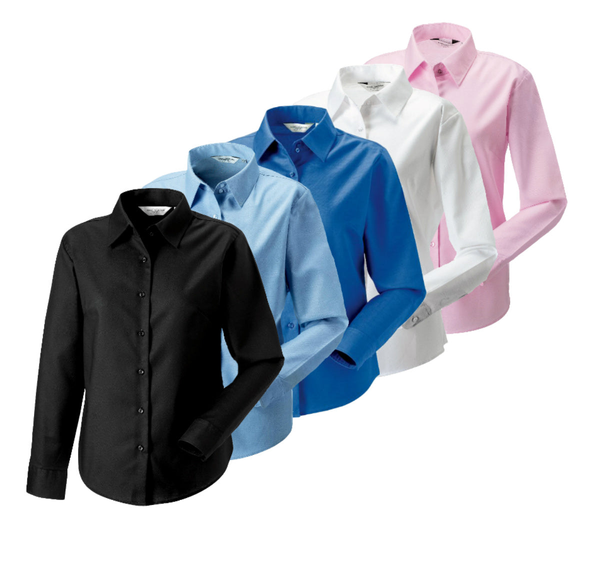Russell Collection J932F Long Sleeve Easy Care Ladies Oxford Shirt