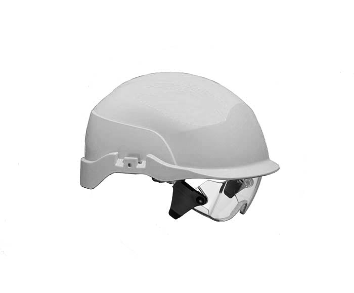 Centurion S20WRF Spectrum Vented Safety Helmet with Integrated Goggles Hard Hat - White