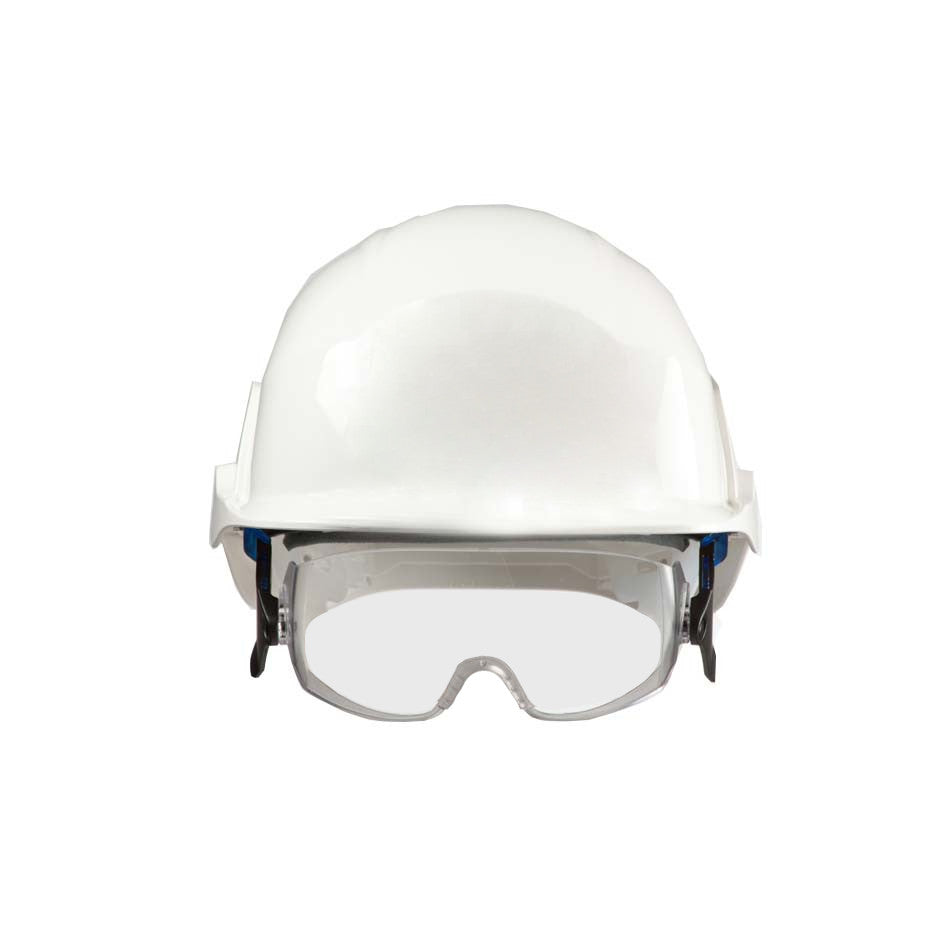 Centurion S20WRF Spectrum Vented Safety Helmet with Integrated Goggles Hard Hat - White