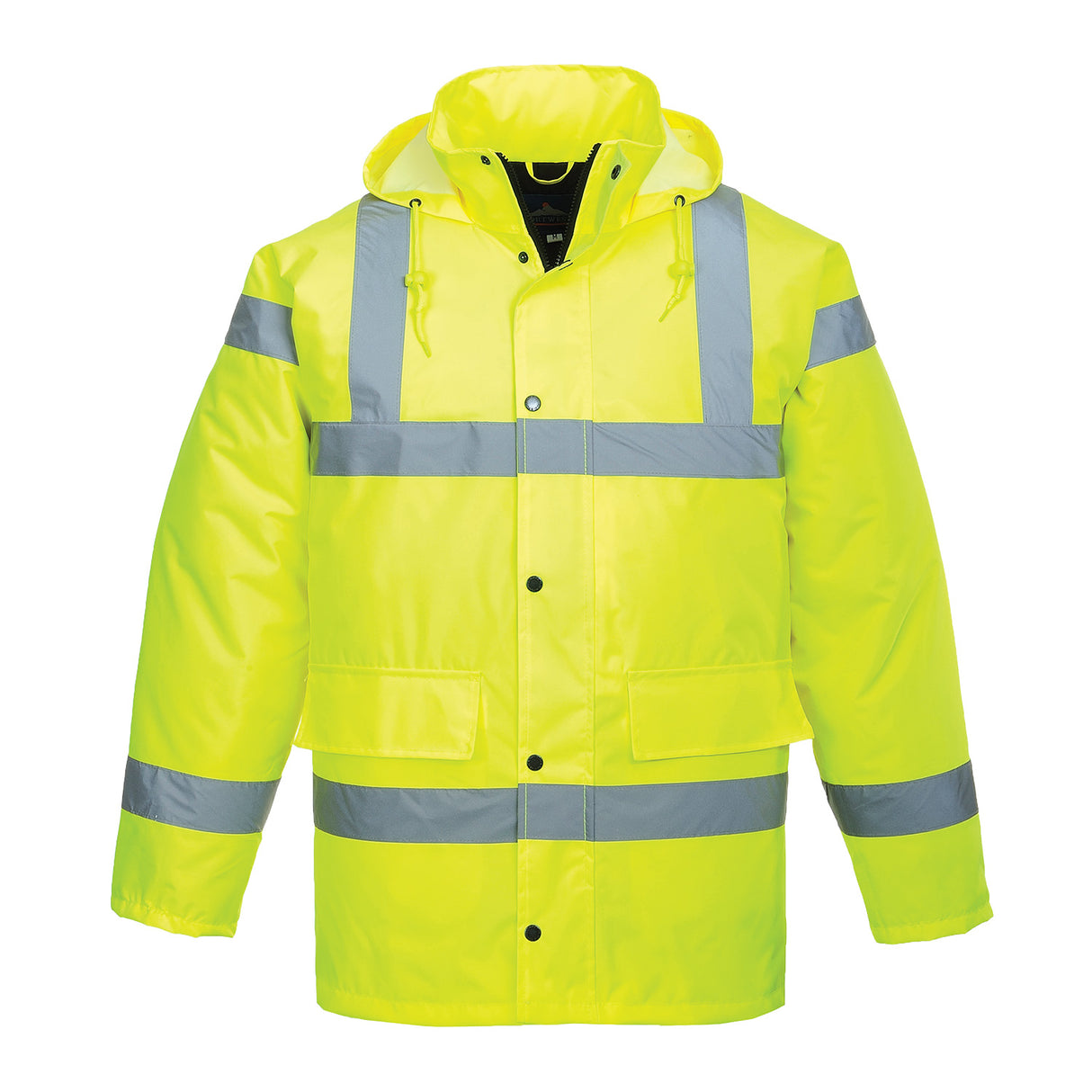 Portwest S460 Hi Vis Waterproof PU Coating Traffic Jacket Yellow