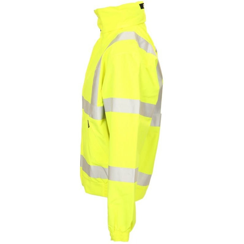 Bell Apparel A096 Men Hi Vis Rain Bomber Jacket Gore-Tex Yellow