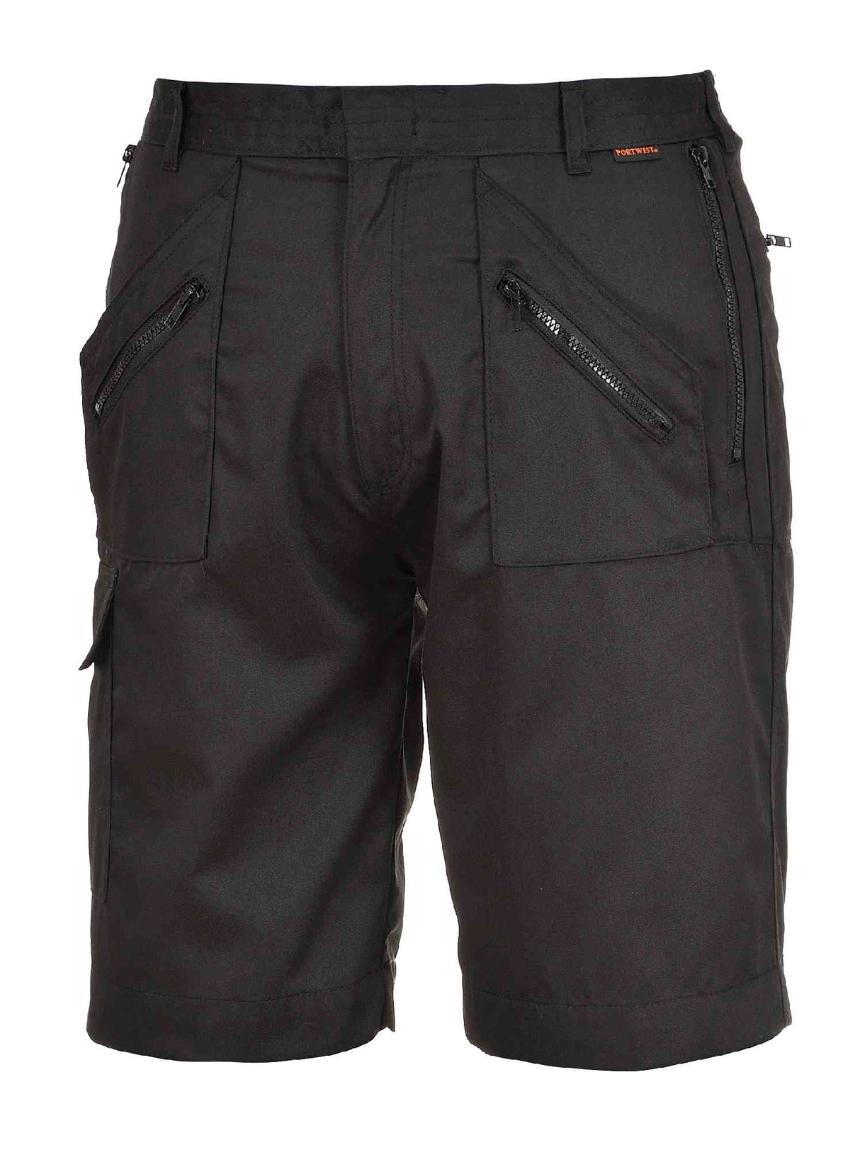 Portwest S889 Action Work Shorts Polycotton Hot Climate Workwear Black Size L