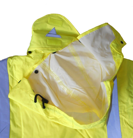 Dickies SA22028 5 in 1 Rain Work Jacket Hi Vis Yellow Size XL