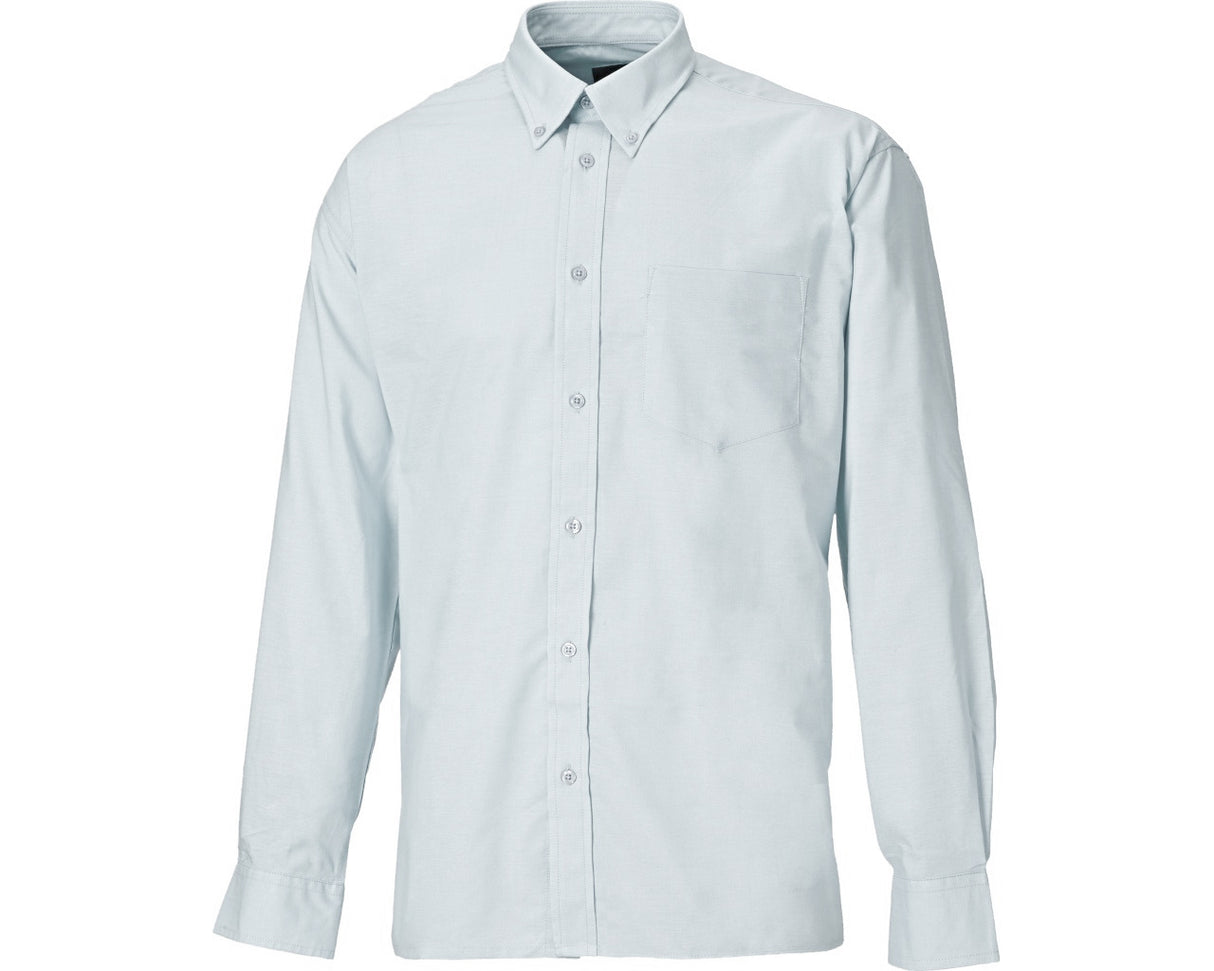 Dickies SH64200 Men's Oxford Weave Shirt Long Sleeve Polycotton White