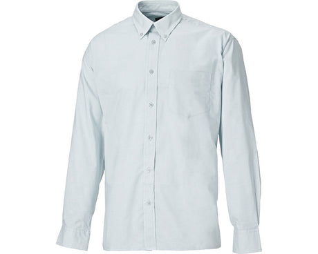 Dickies SH64200 Men's Oxford Weave Shirt Long Sleeve Polycotton White