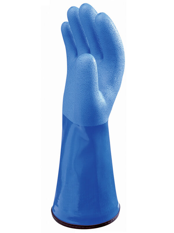 Showa 490 Thermal Insulated Chemical Resistant Work PVC Gauntlets Size 9