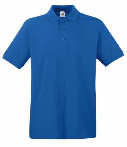 Fruit of The Loom SS5 Premium Men Polo Shirt Royal Blue Size L