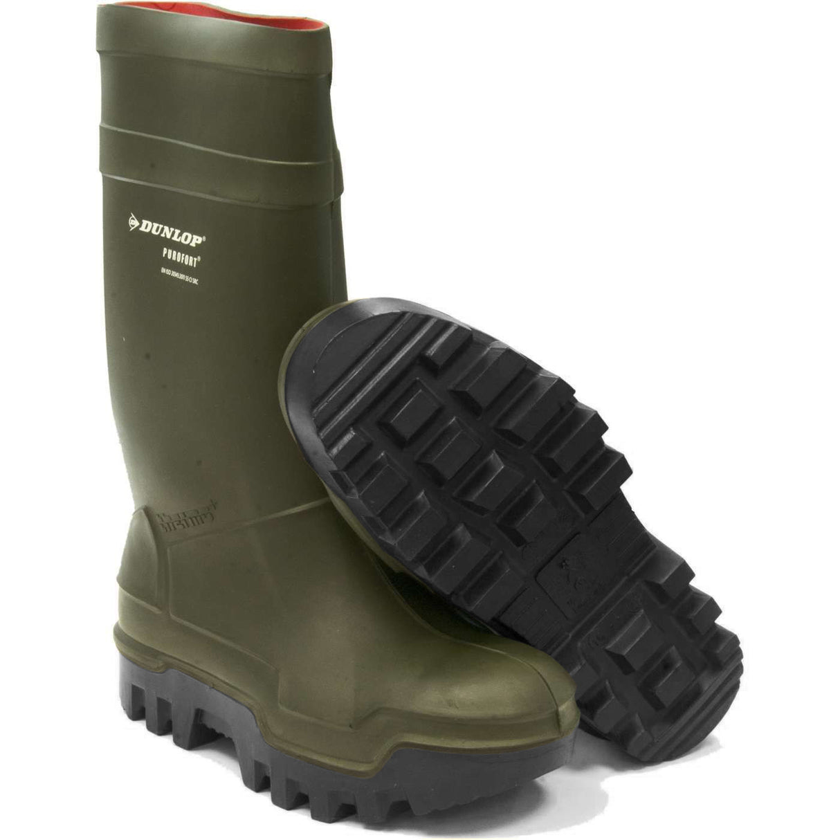 Dunlop Purofort Thermo Plus C662933 Safety S5 CI SRC Wellington - Green