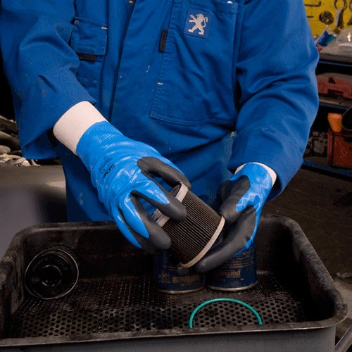 Showa 377 Foam Coated Nitrile Glove