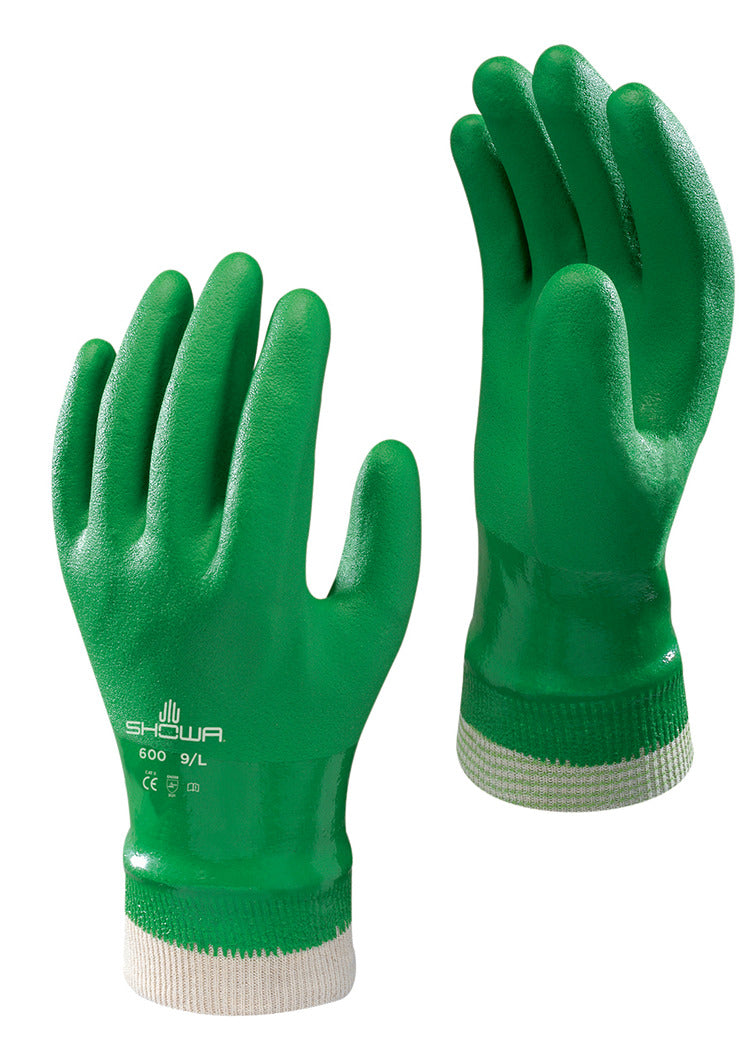Showa 600 Fully Coated PVC Glove Cotton Liner