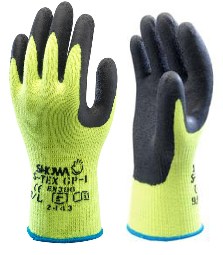 Showa S-TEX GP1 Cut Resistant Level 4 Yellow Cut Work Gloves