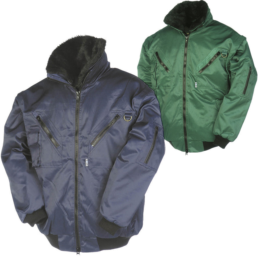 Sioen Hawk 027AA Multi-functional With Detachable Sleeves Jacket - Navy