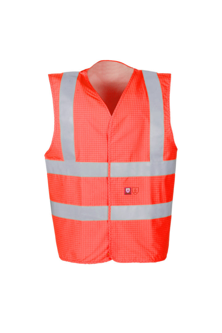 Sioen 307A Hellisan Hi Vis Waistcoat Flame Retardant Anti-Static