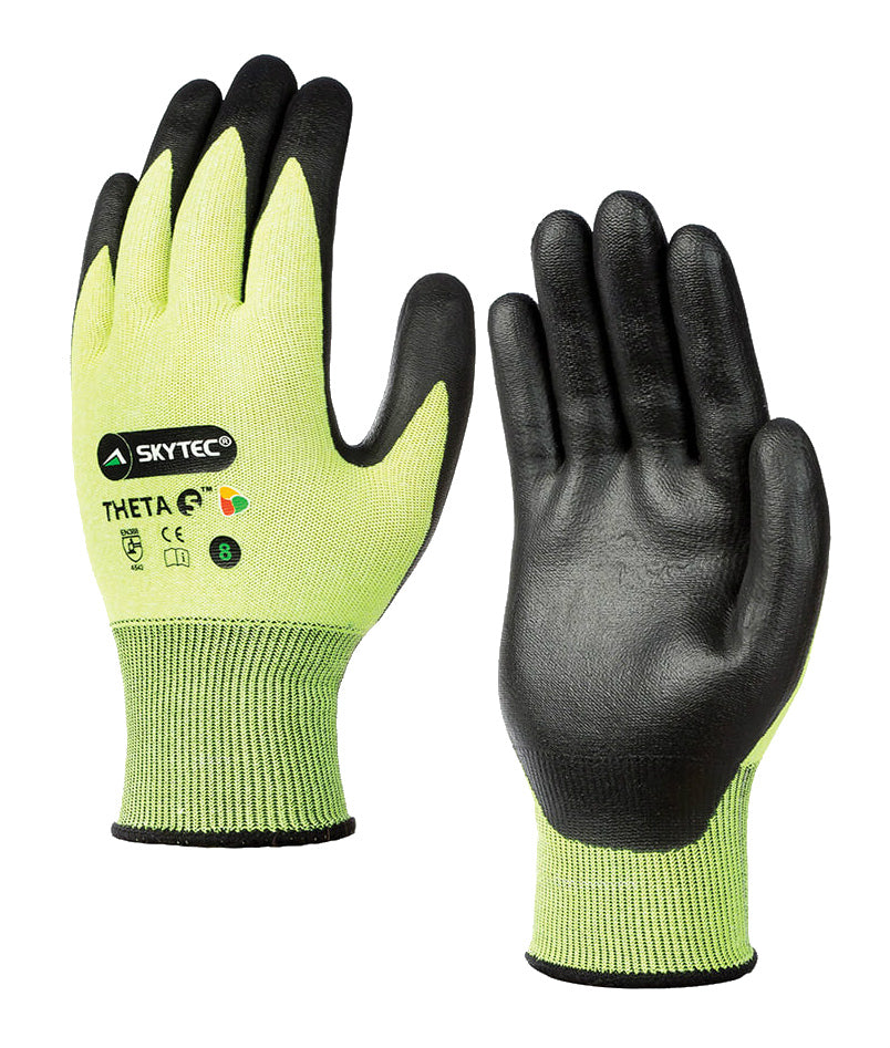 Skytec Sky52 Theta-5 Green Nitrile Foam Maximum Cut Protection Glove 4.5.4.2