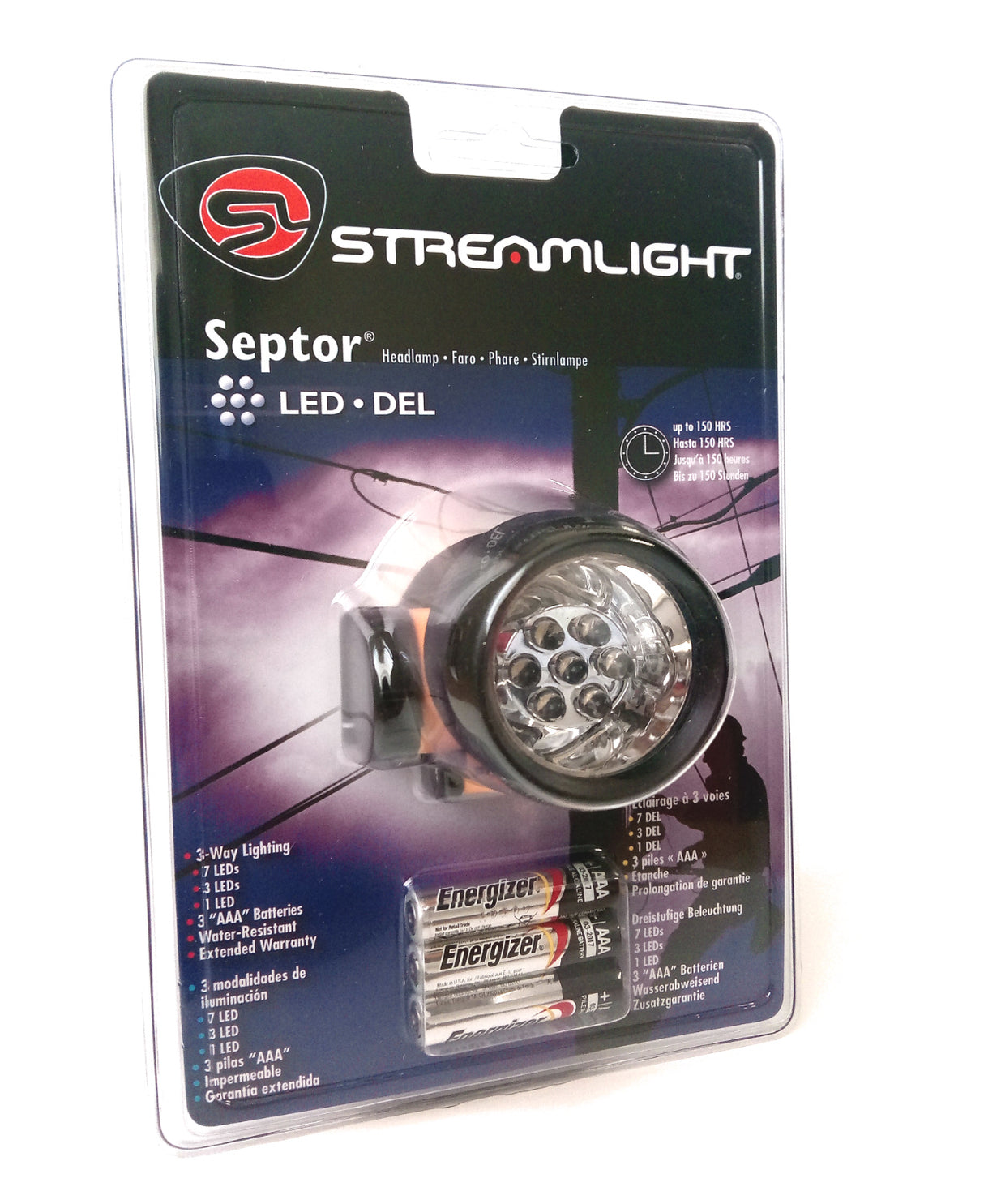 Streamlight Septor LED Headlamp with Adjustable Strap IPX4 Water Resistant