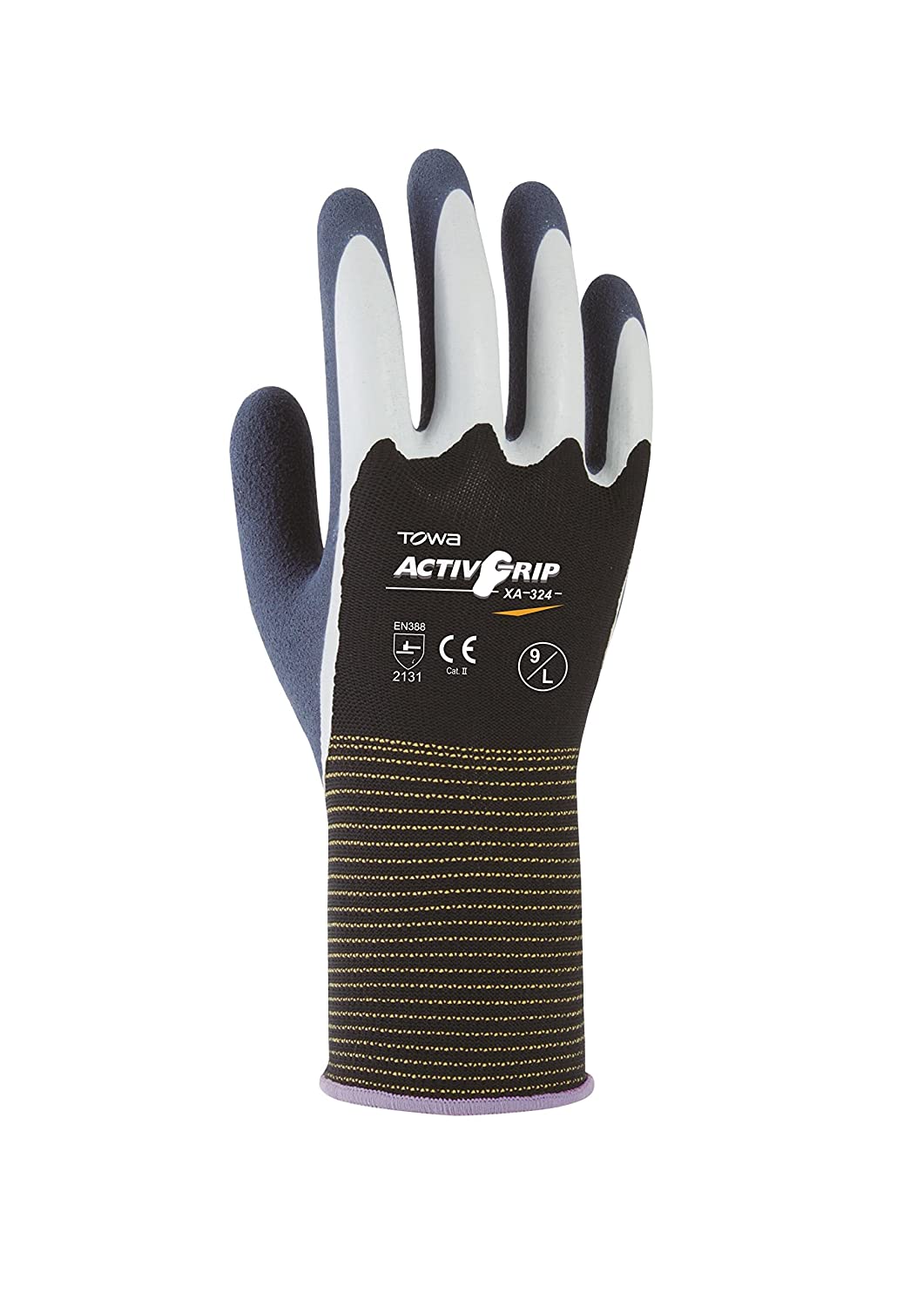 Towa ActivGrip XA-324 Work Gloves Latex Coating