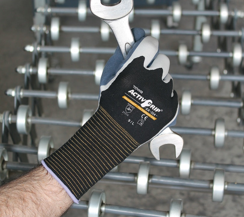 Towa ActivGrip XA-324 Work Gloves Latex Coating