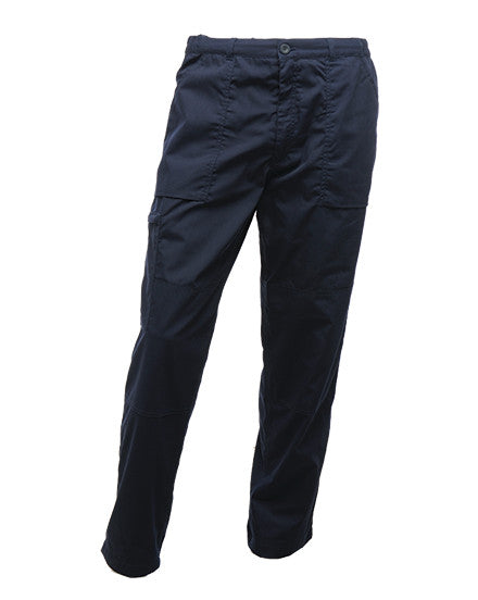 Regatta Trj331 Short Leg Action Lined Navy Work Trousers