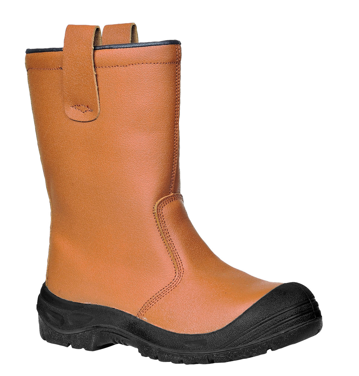 TUF B903 Safety Rigger Boots Fleece Lined S1-P, Size - 11 Light Brown