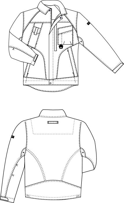 Tranemo 7730 15 Craftsman Pro Black Cotton Jacket, Size - 3XL