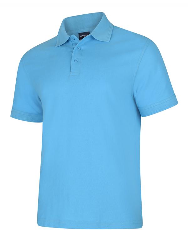 Uneek Essential 220gsm Short Sleeve PolycottonPolo Shirt UC108 - Sky