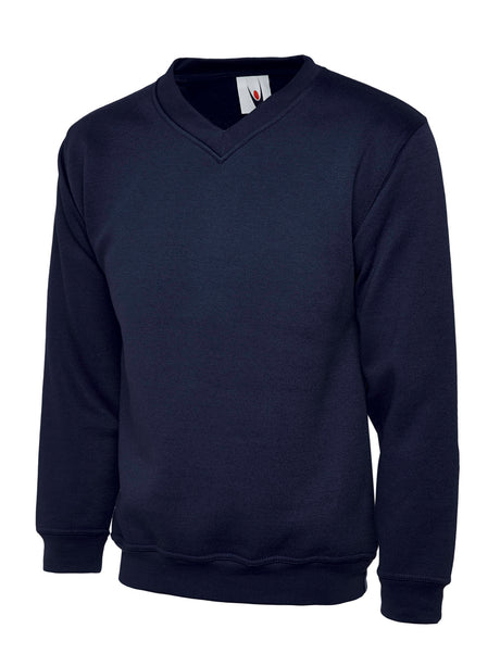 Uneek UC204 Brushed Polycotton Work Uniform Premium V-Neck Sweatshirt