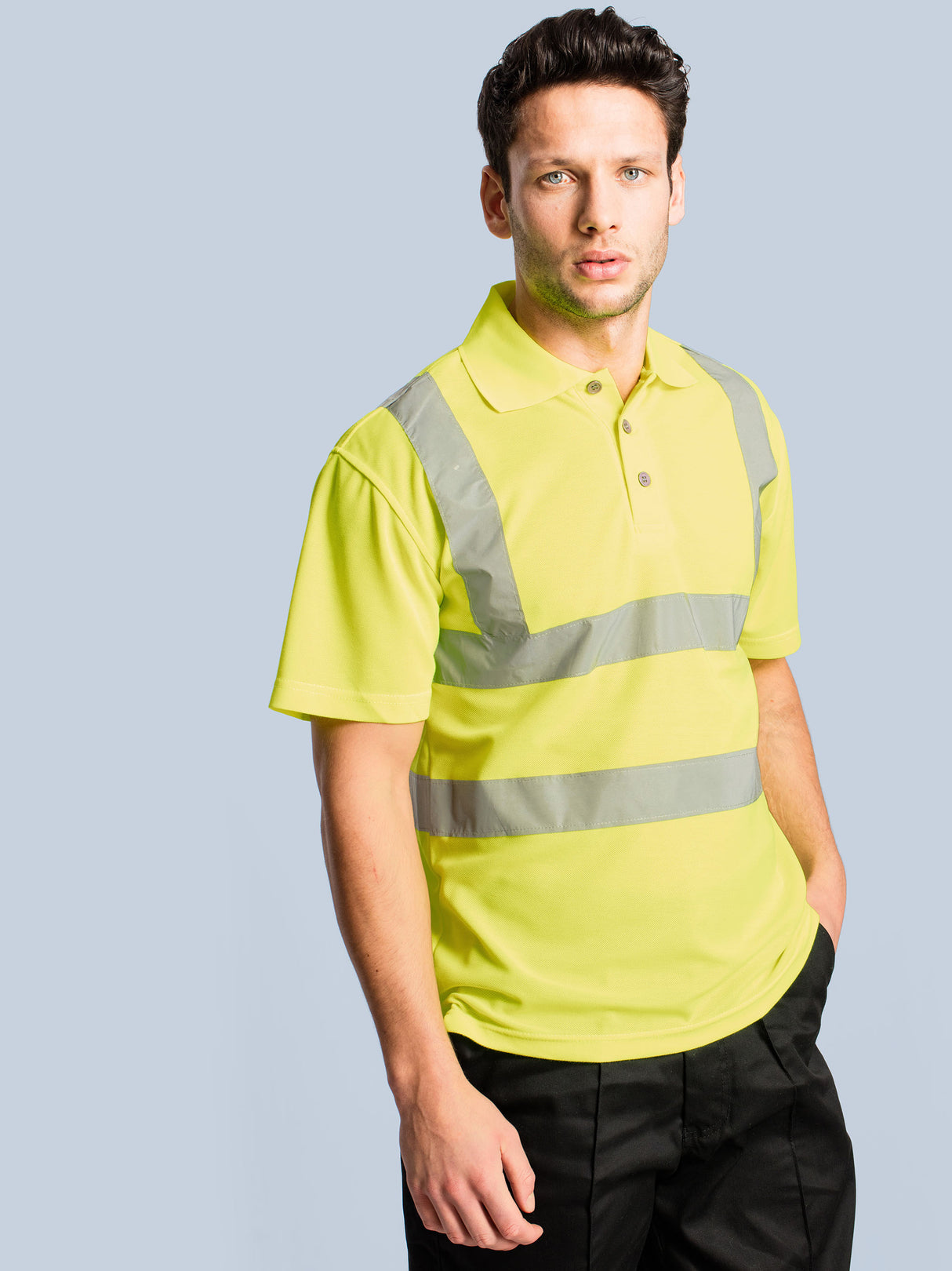Uneek Hi Vis 100% Polyester Polo Shirt UC805
