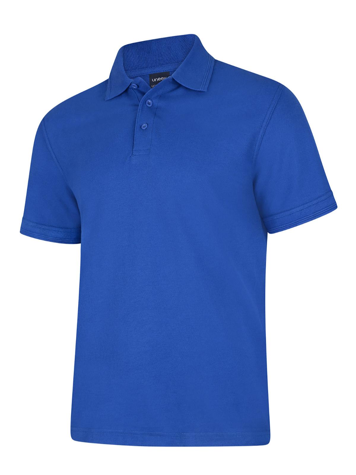 Uneek Essential 220gsm Short Sleeve PolycottonPolo Shirt UC108 - Blue