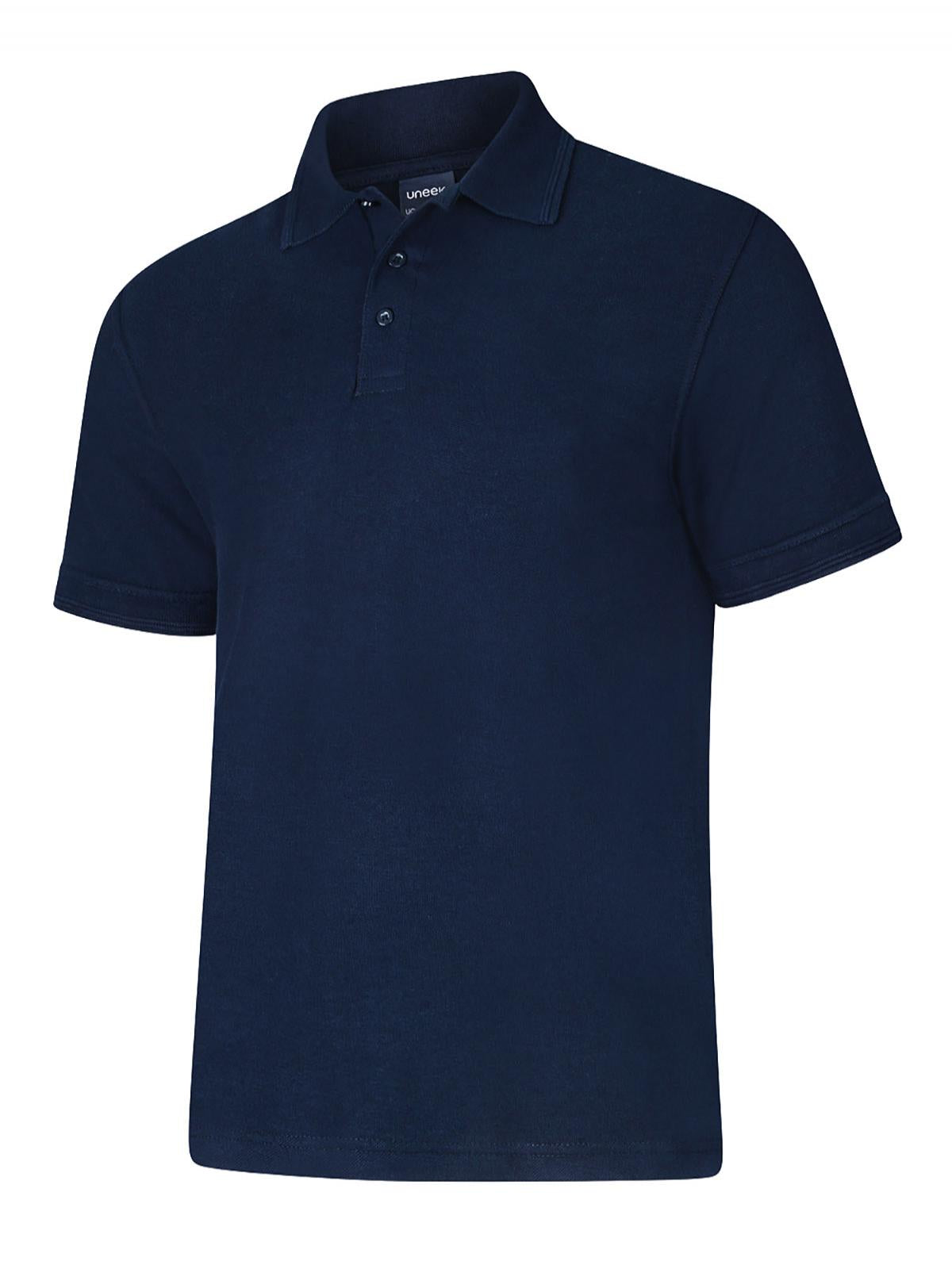 Uneek Essential 220gsm Short Sleeve PolycottonPolo Shirt UC108 - Navy