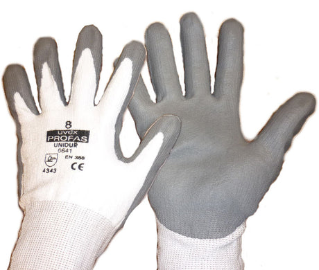 Uvex Profas UNIDUR 6641 Dyneema Knit Glove Grey\White Cut 3 Protection