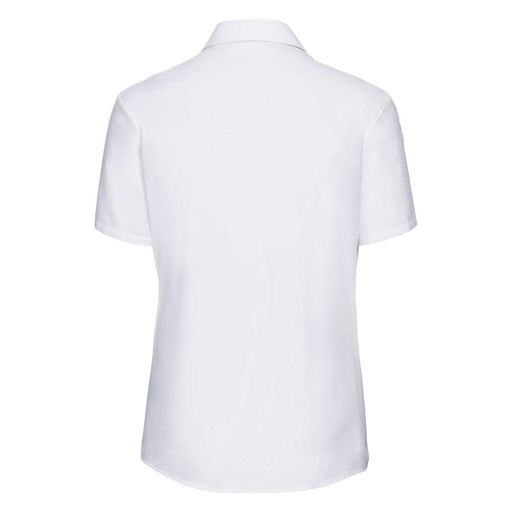 Russell Collection 937F Ladies Blouse Short Sleeve White, Size - 20"