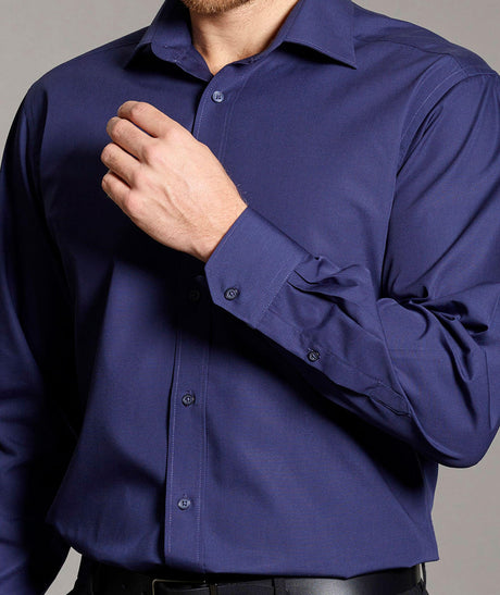 Disley Rathlin Men Long Sleeve Formal Shirt French Navy, Size - 21