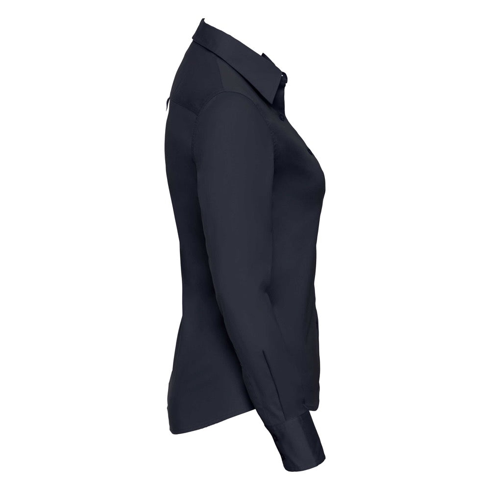 Russell Collection 916F Ladies Classic Twill Shirt Long Sleeve, Size - 12