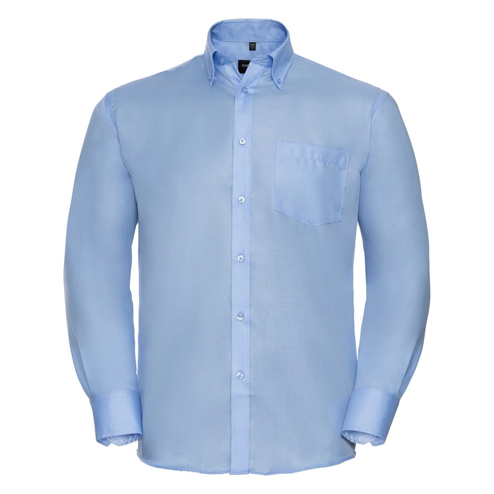Russell Collection 956M Ultimate Long Sleeve Non-Iron Blue Men Shirt