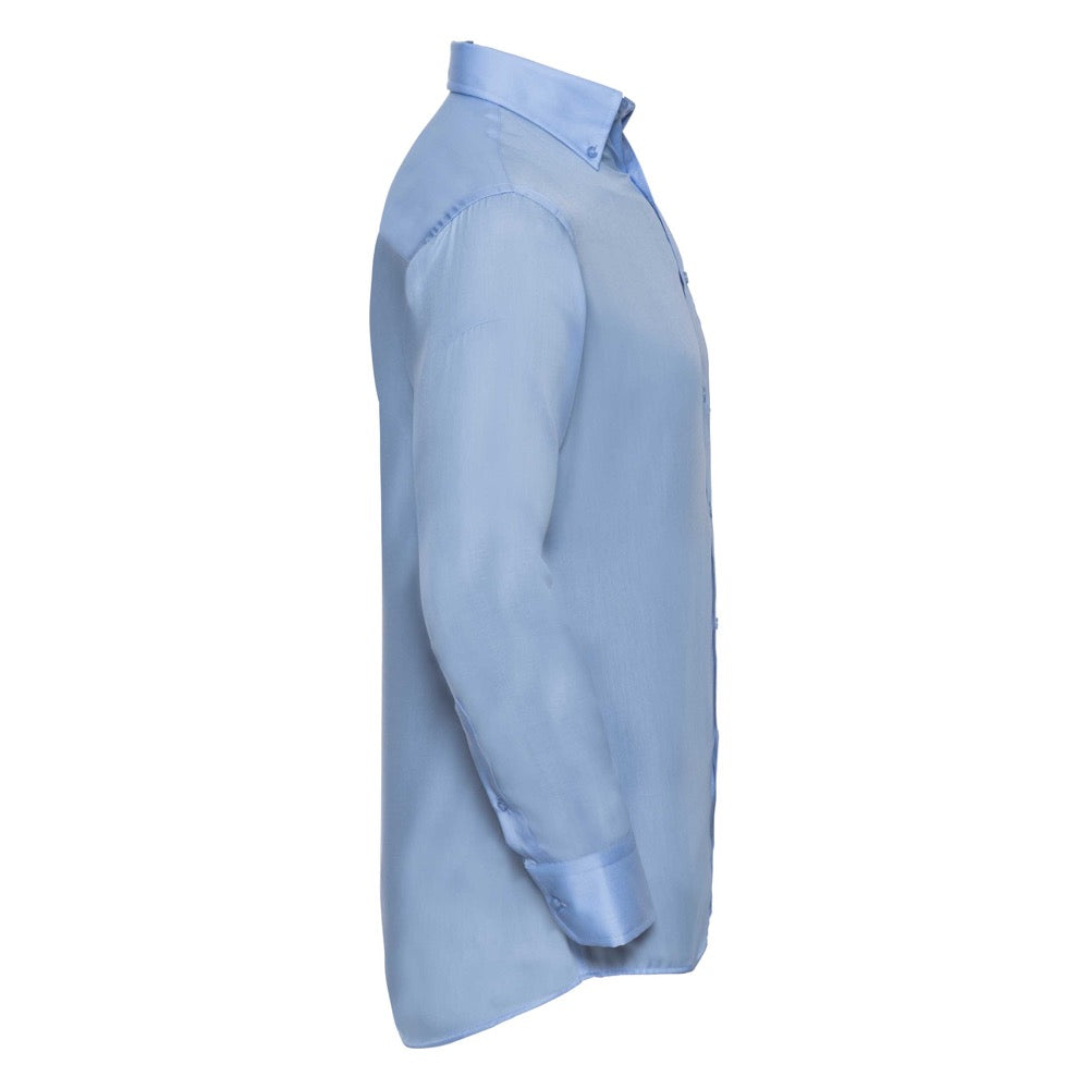 Russell Collection 956M Ultimate Long Sleeve Non-Iron Blue Men Shirt