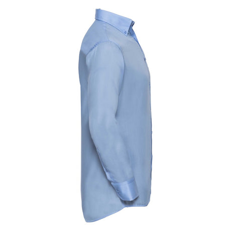 Russell Collection 956M Ultimate Long Sleeve Non-Iron Blue Men Shirt