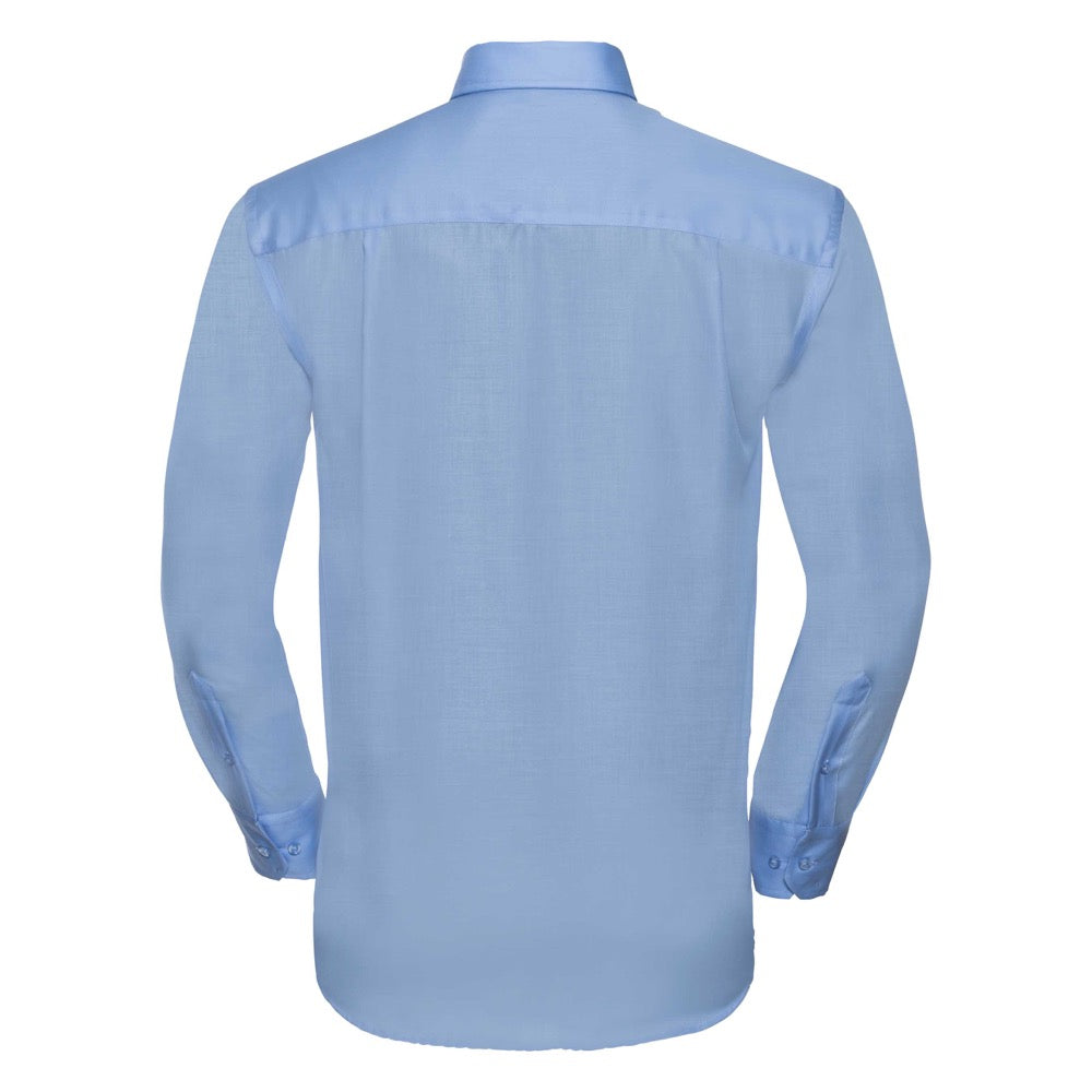 Russell Collection 956M Ultimate Long Sleeve Non-Iron Blue Men Shirt