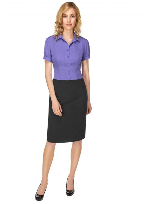 Skopes Sylvie Navy Ladies Straight Skirt, Size - 16