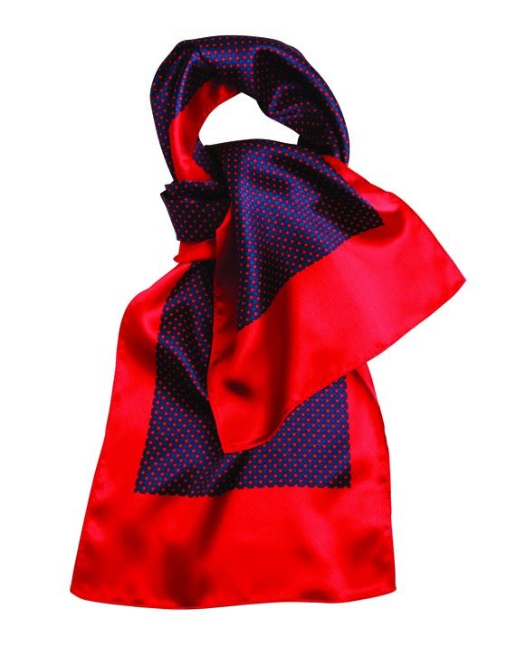 Premier PR731 Dice Check Ladies Scarf Navy\Red