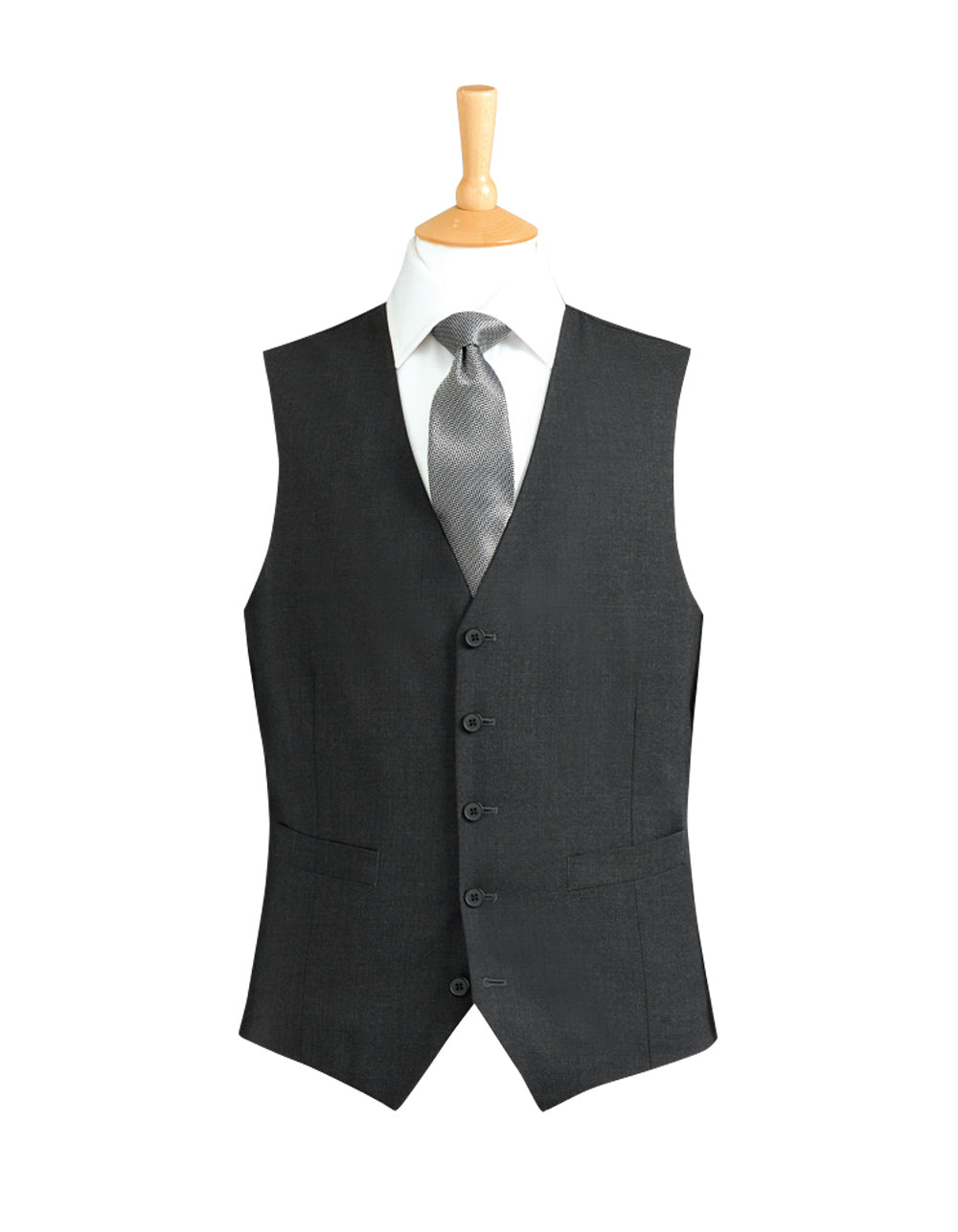 Clubclass E5W0499 Ritz Men Waistcoat Black, Size - 44