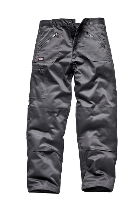Dickies Redhawk WD814 Action Trousers KneePad Pockets Work Pants Polycotton Grey
