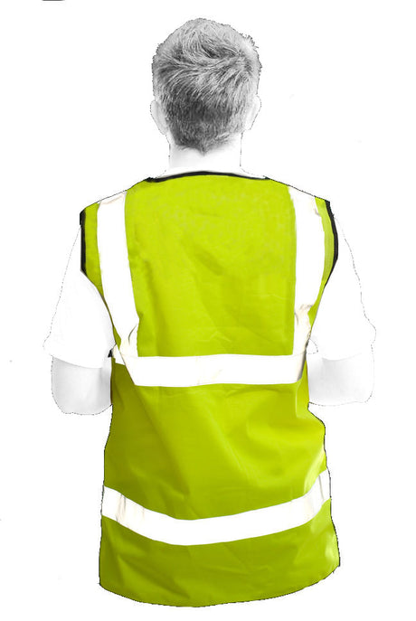 Leo Workwear Dolton W06-Y Hi Vis Flame Retardant Vest Waistcoat Yellow