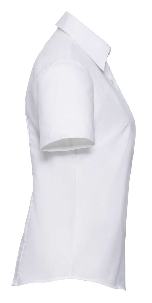 Russell Collection 933F Ladies Easy Care Short Sleeve Oxford Shirt