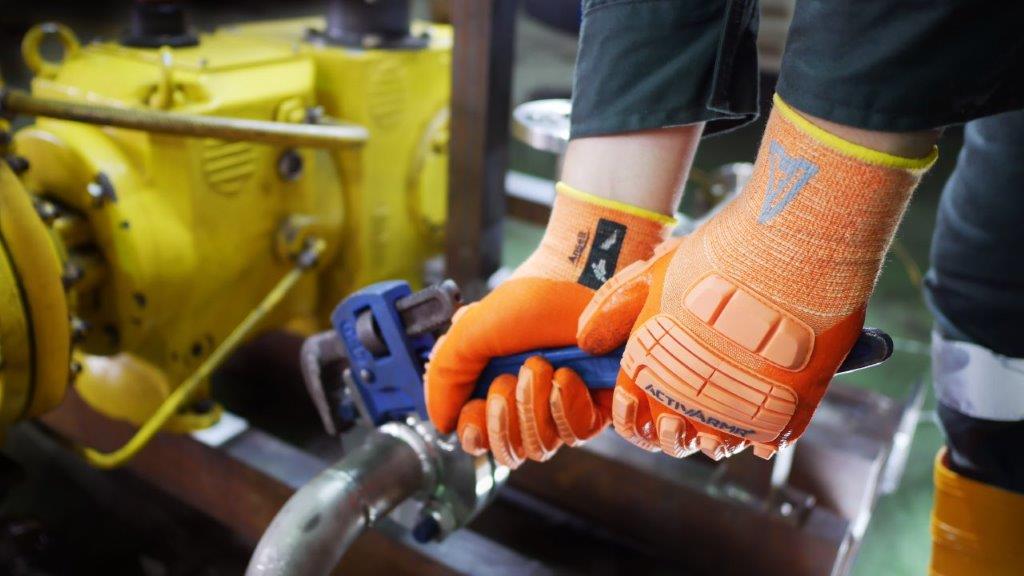 Ansell 97-120 ActivArmr Safety Gloves Nitrile Impact Protection Size 11