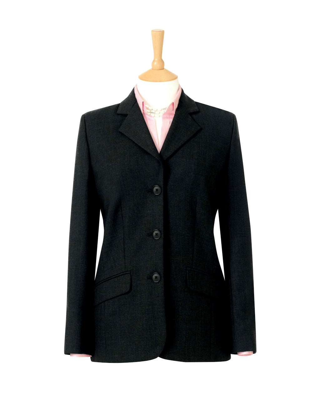 ClubClass Endurance Collection Bankside Ladies Three Buttons Jacket Black