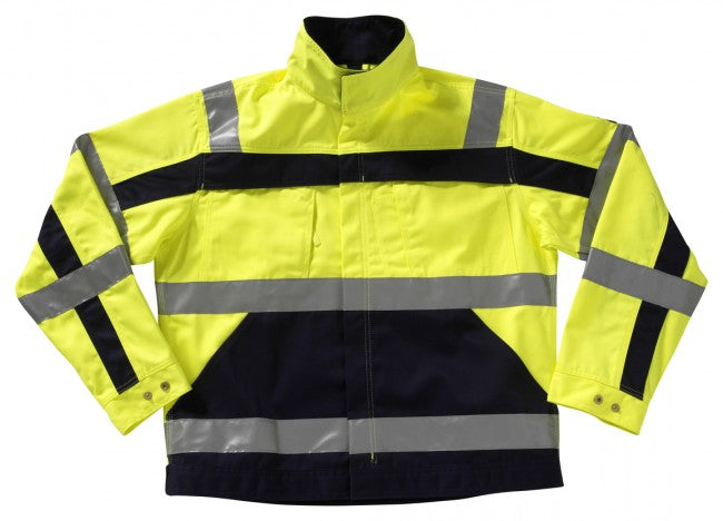 Mascot 07109-470 Cameta Hi Vis Polycotton Work Jacket with Reflective Bands