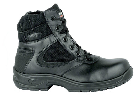 Cofra Police Non Metallic Resistant to +300°C S3 Safety Boot With Side Zip