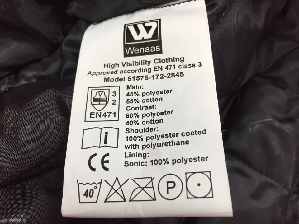 Wenaas 51575-172 Class3 Winter Bomber Jacket Hi Vis Royal Blue and Orange, Size - Medium