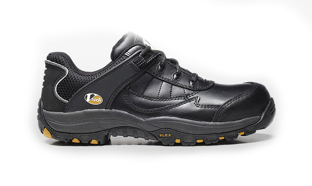 V12 Slam Unisex Safety Trainer VS600 composite Toe & Heel Black Leather
