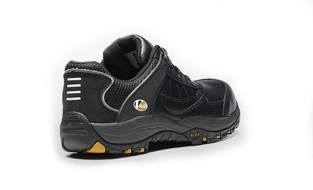 V12 Slam Unisex Safety Trainer VS600 composite Toe & Heel Black Leather